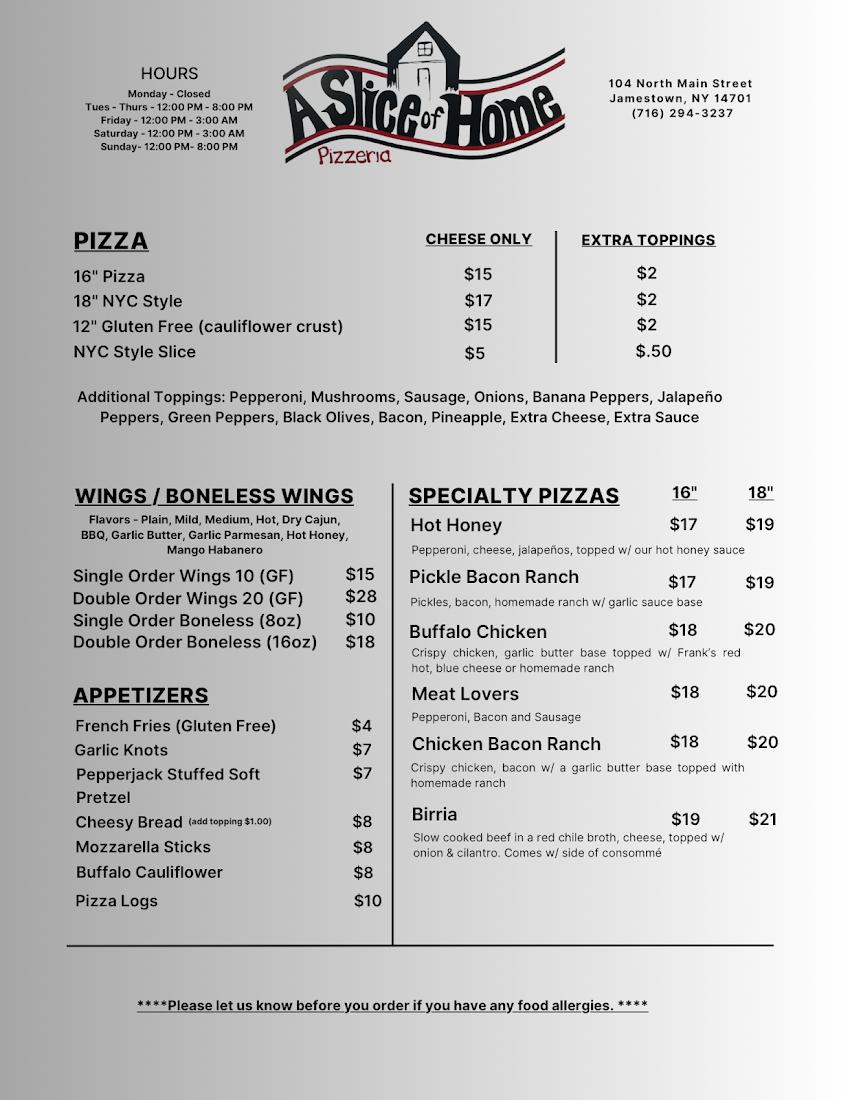 A Slice of Home Pizzeria